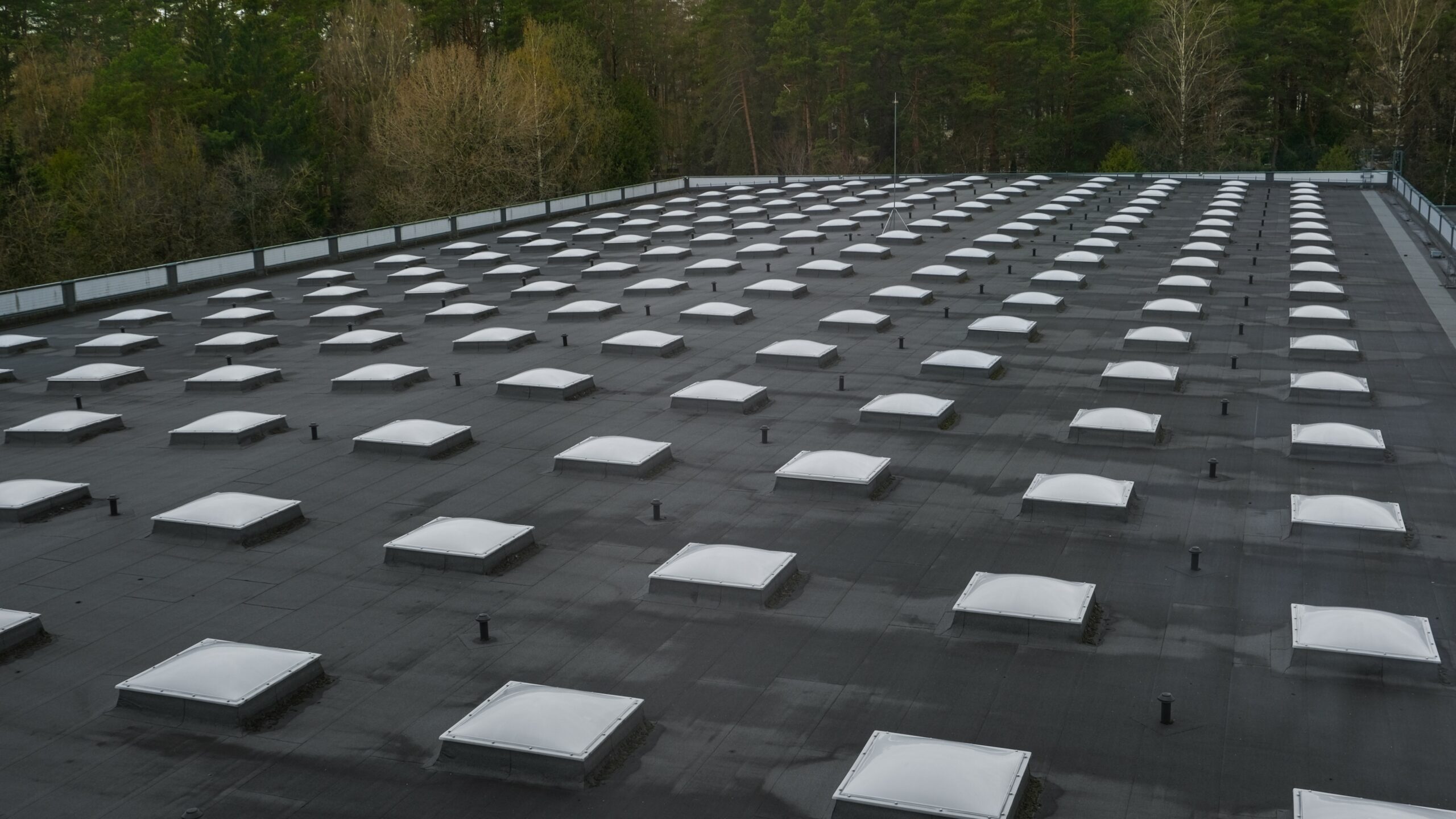 Black EPDM commercial roof